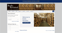 Desktop Screenshot of booksrevisited.com